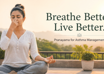 Can Asthma Be Cured By Yoga? The Honest, Science-Backed Answer 12 Person practicing pranayama breathing exercise for asthma management