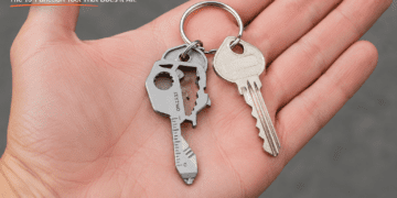 Keyzmo Reviews 2026: We Tested All 16 Tools So You Don't Have To 10 Keyzmo 16-in-1 multi-tool key size comparison with standard house key