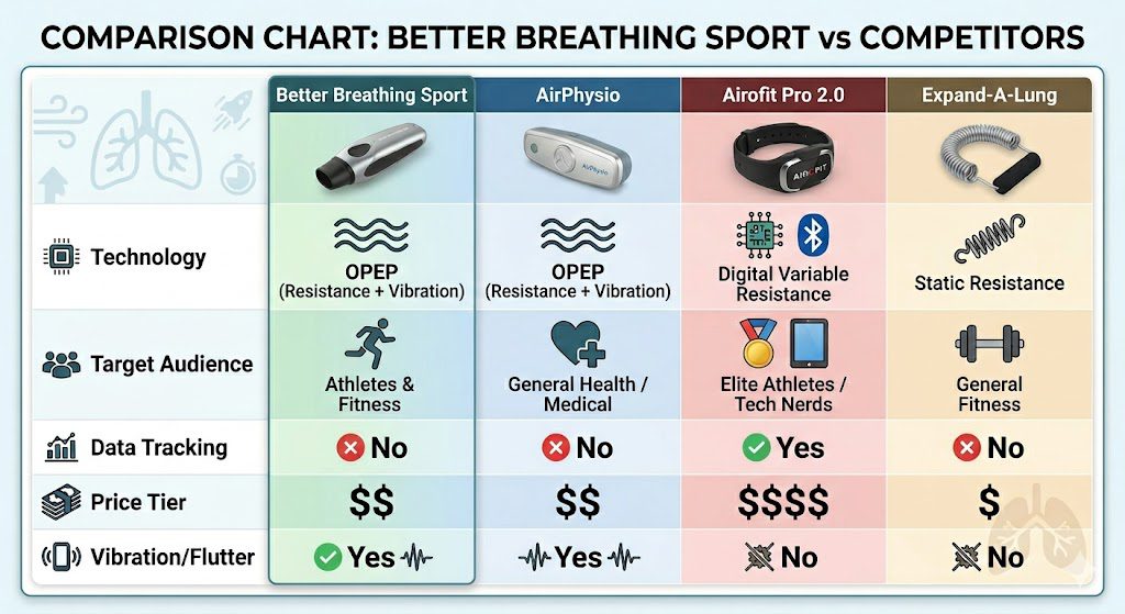 Better Breathing Sport Review: Legit Lung Trainer or Scam? (Tested) 3 Comparison Table vs Competitors